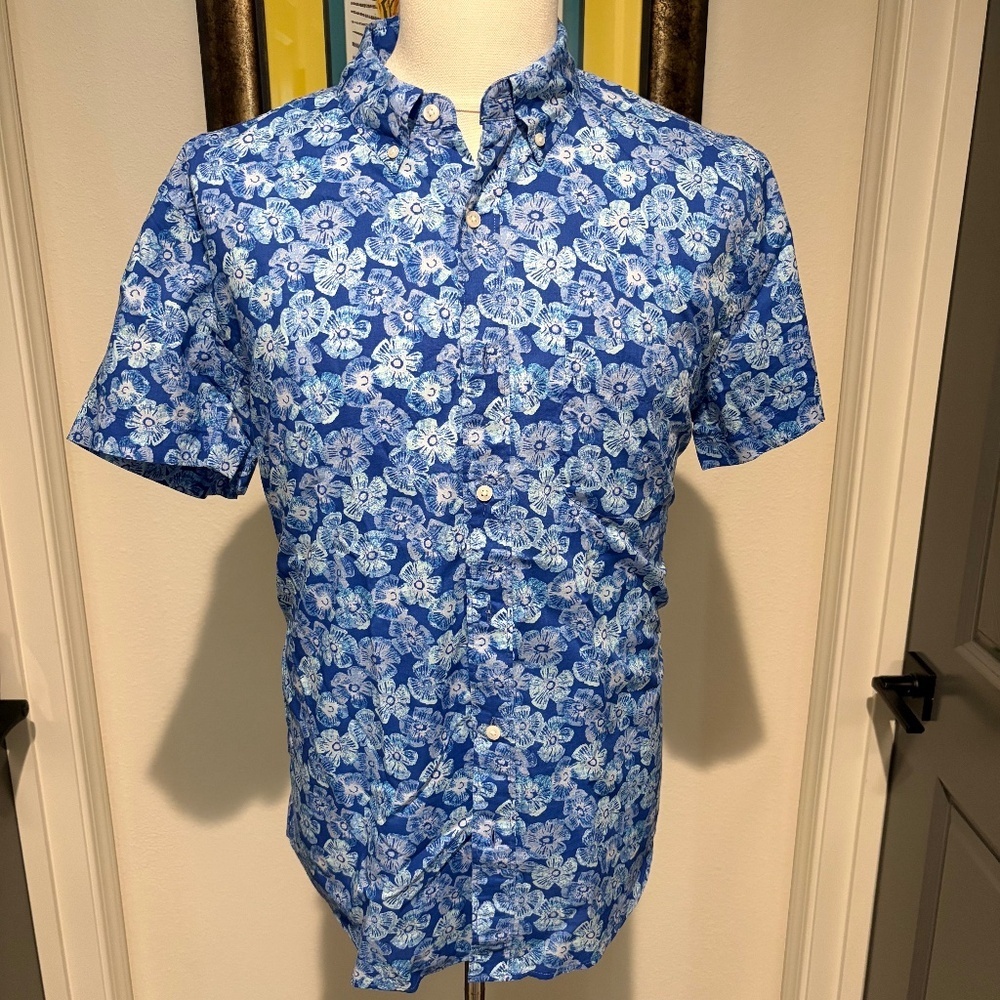 J Crew Mens Short Sleeve Button Down - Picture 1 of 2